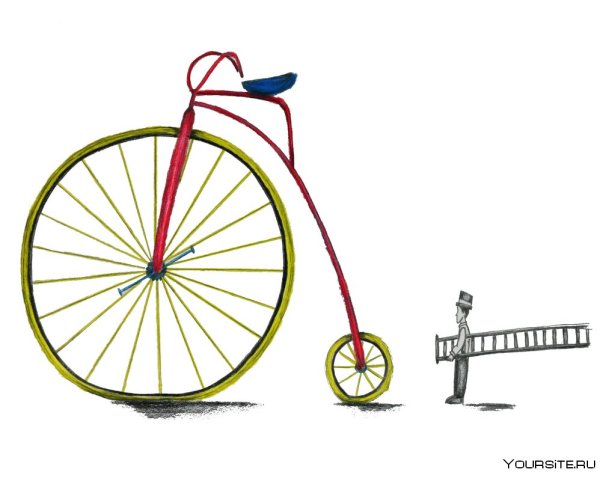 Велосипед раскраска для детей
