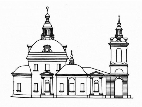 Церковь Косьмы и Дамиана в Москве чертежи