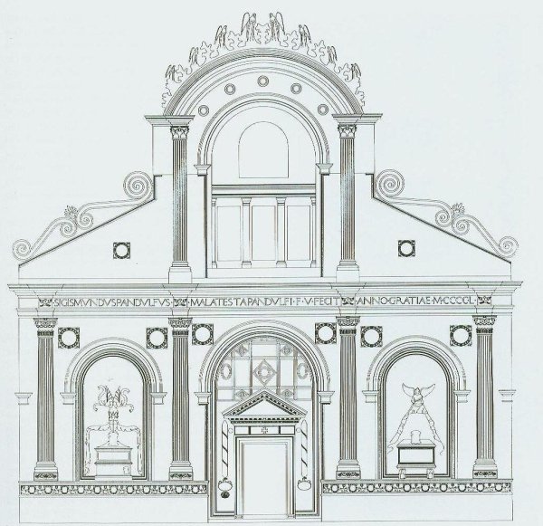 Сан Франческо в Римини чертеж