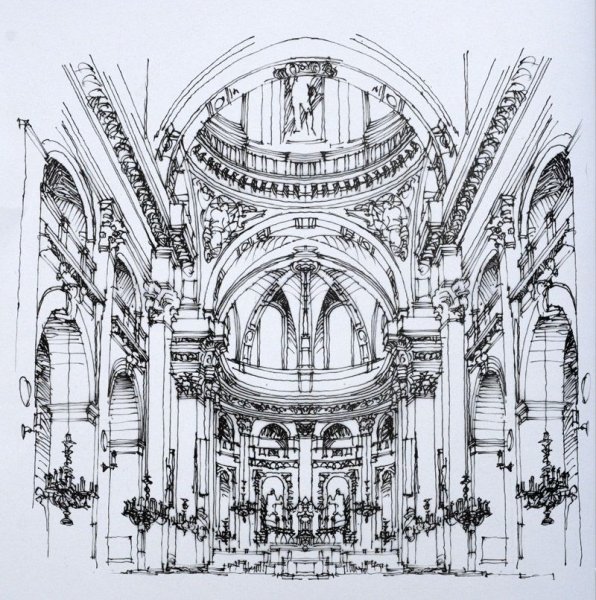 Архитектура Барокко Графика