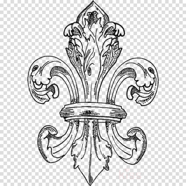 Геральдическая Лилия лепнина