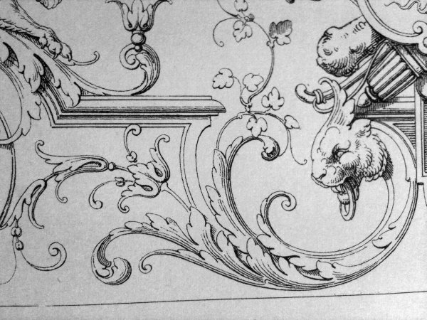 Гризайль орнамент Барокко