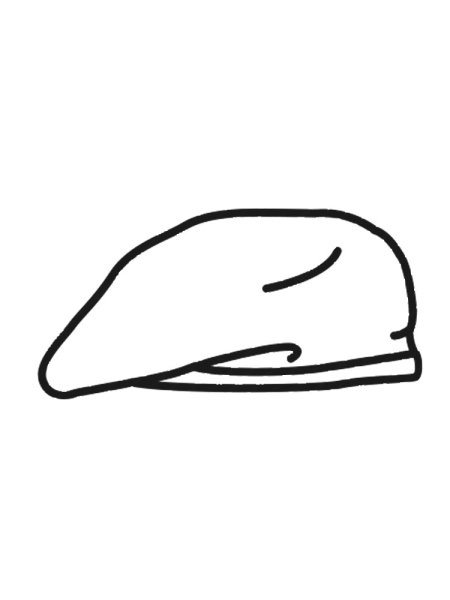 Берет нарисованный