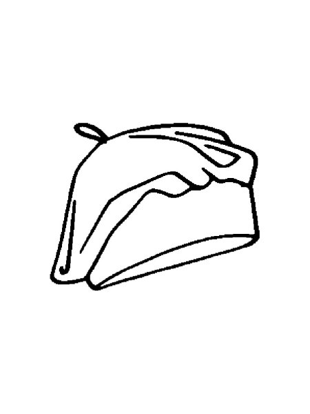 Берет раскраска