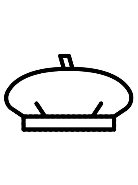 Берет раскраска