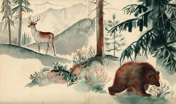 Тайга рисунок