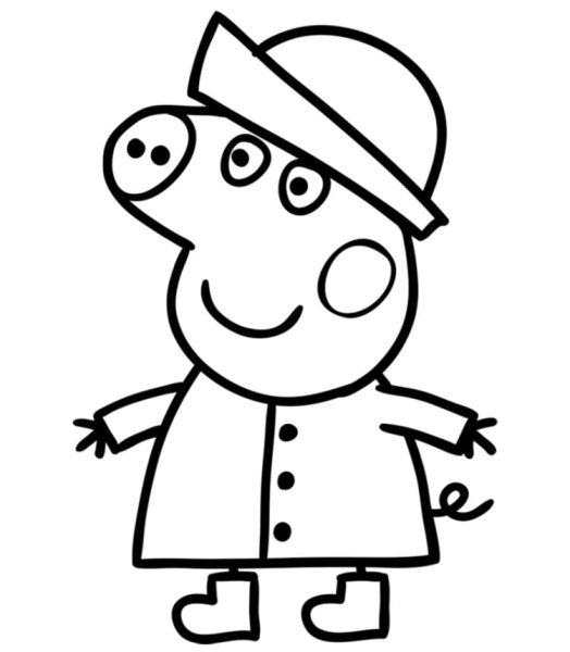 Нарисовать рисунок Свинка Пеппа