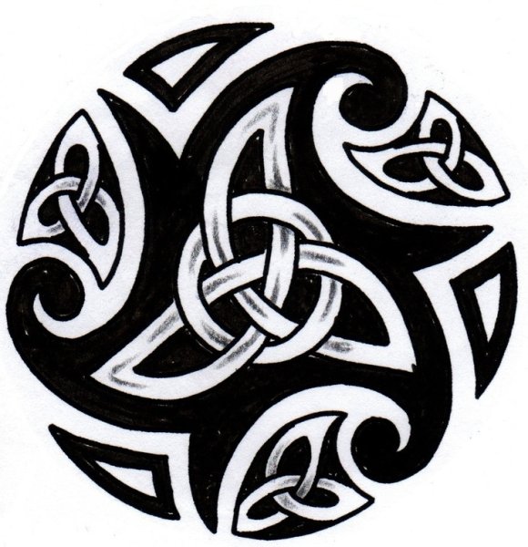 Кельтский трикветр символ