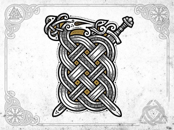 Кельтский браслет тату
