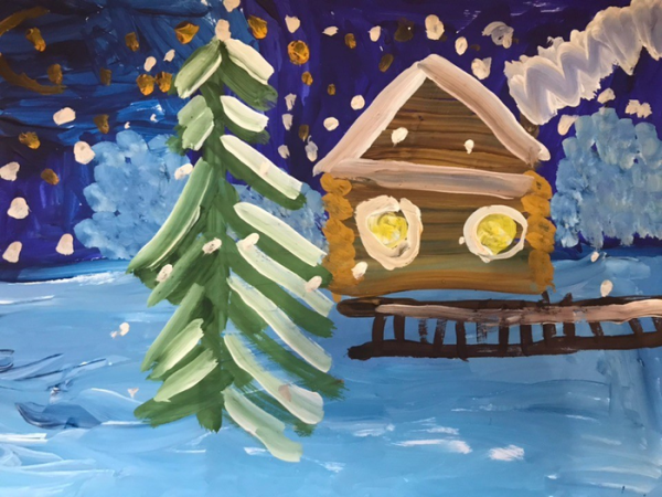 Зимняя сказка рисунок