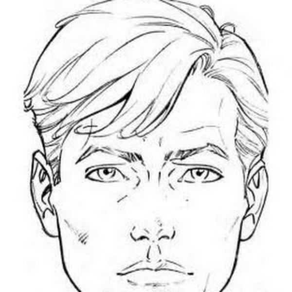 Мужские прически карандашом