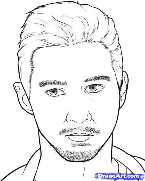 Портрет юноши карандашом