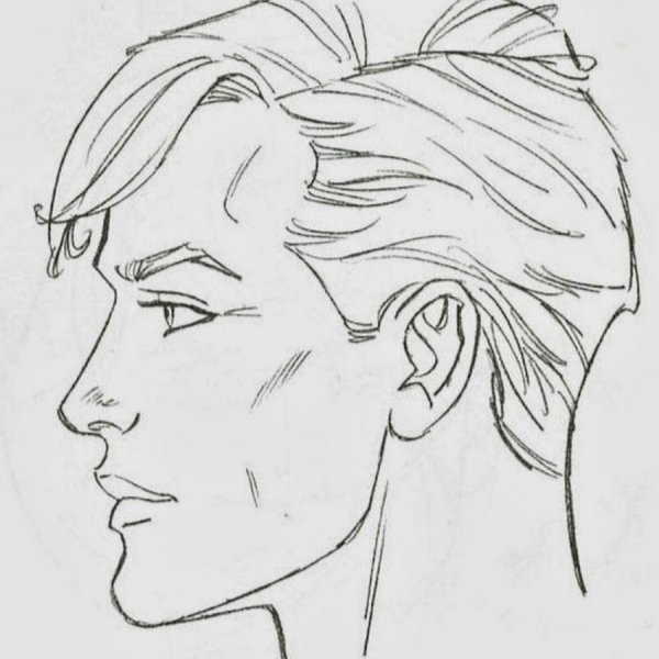 Нарисовать лицо мужчины