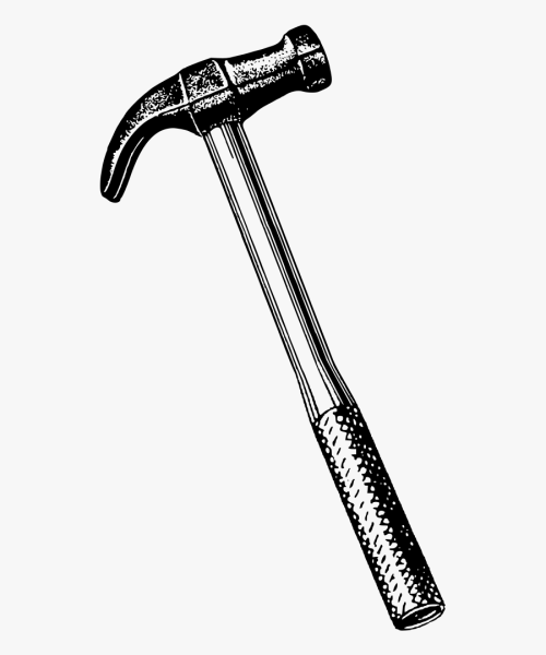 Молоток раскраска для детей