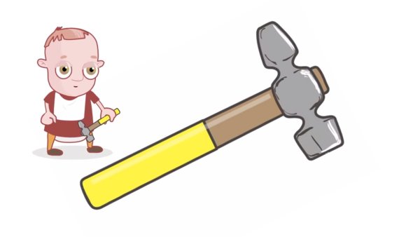 Молоток раскраска для детей