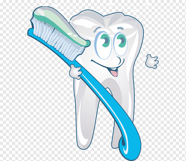 Зеленая зубная щётка мультяшная