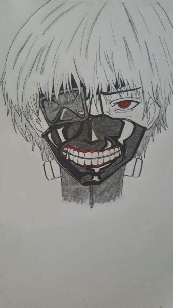 Канеки Кен рисунок