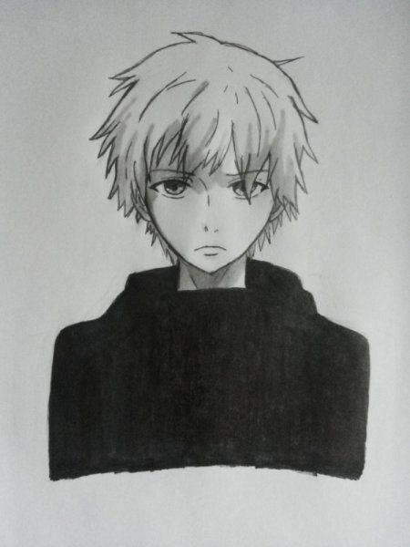 Канеки Кен рисовка