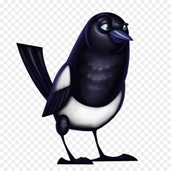 Сорока мультяшная