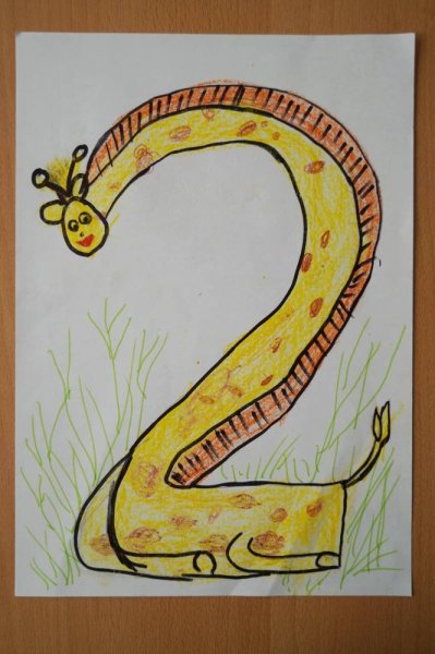 Цифры похожие на животных