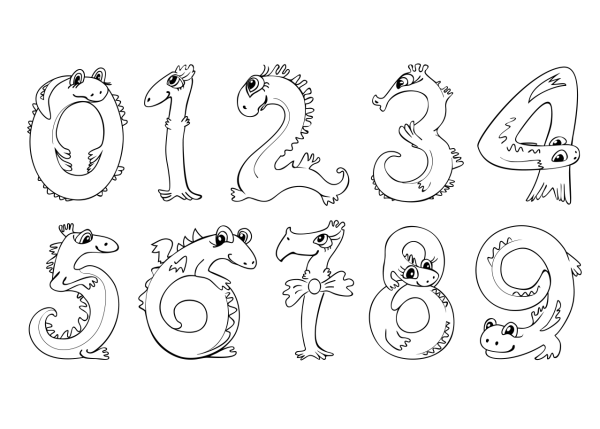 Рисунок в виде цифры