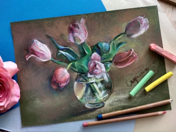 Рисование пастелью мастер класс