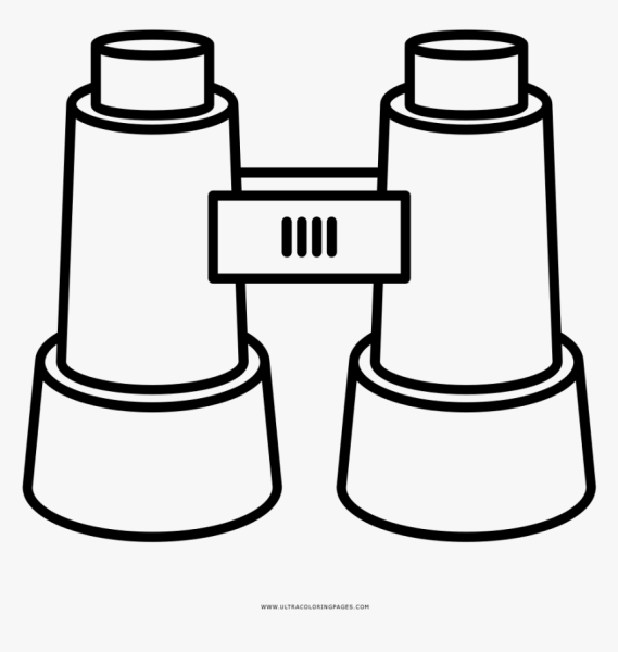 Бинокль раскраска для детей