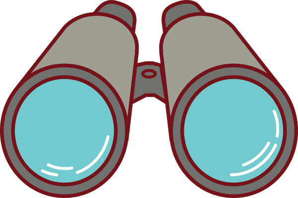 Мультяшка с биноклем