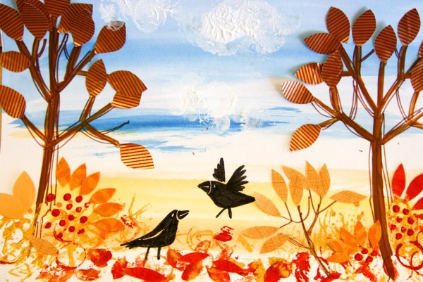 Осенние птицы для детей