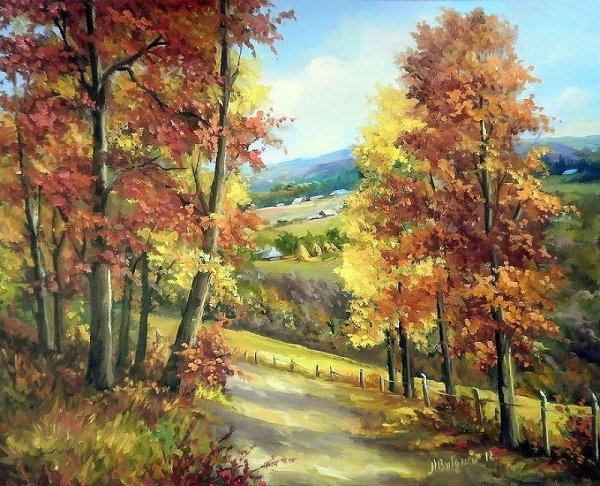 Anca Bulgaru живопись осень