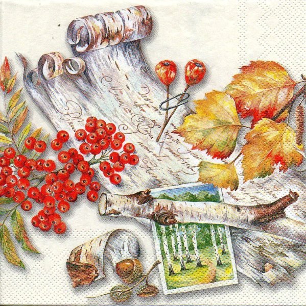 Осенние мотивы для декупажа