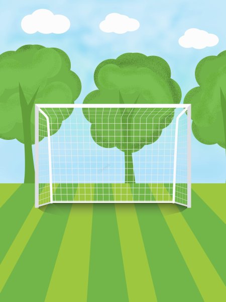 Дети на футбольном поле