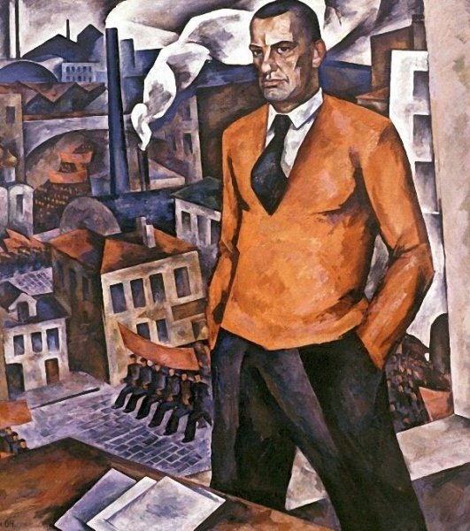 Владимир Маяковский черно белый портрет