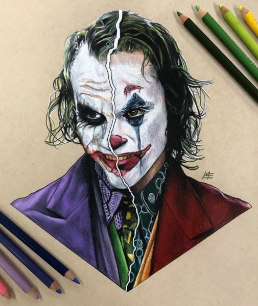 Джокер скетч Хоакин Феникс