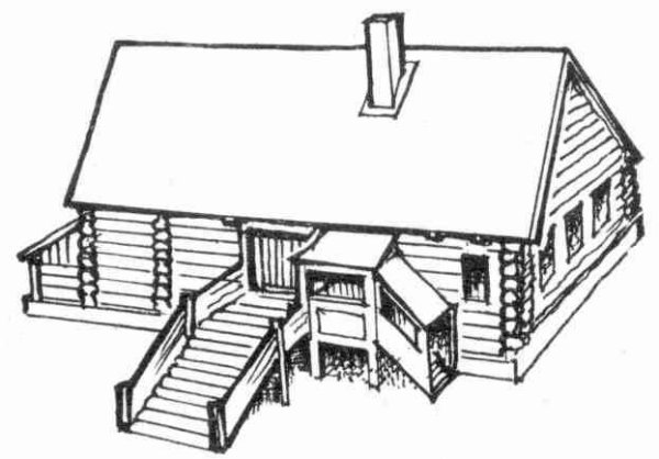 Изба раскраска