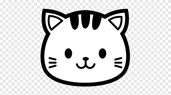 Мордочка кошки раскраска