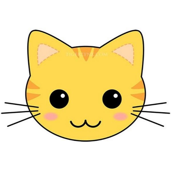 Мордочка мультяшного кота