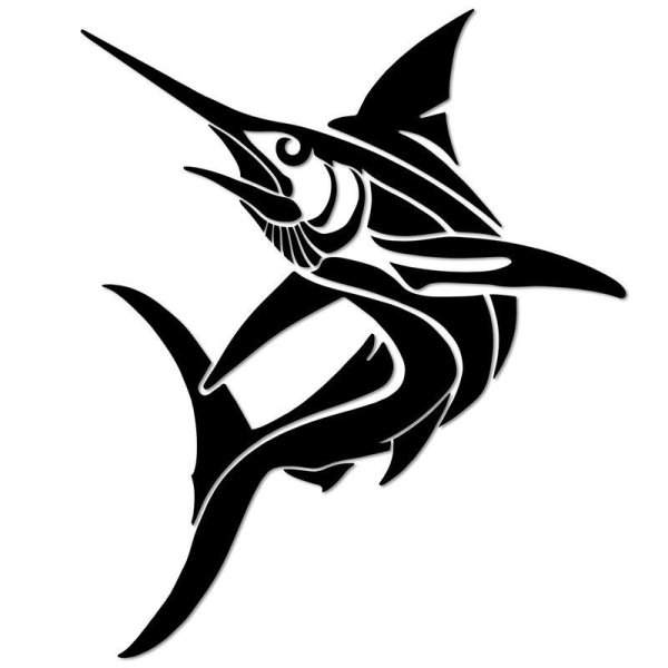 Тату голубой Марлин