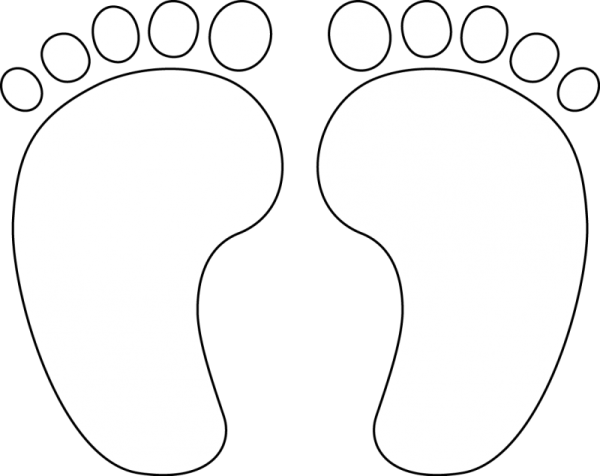Трафарет ступни