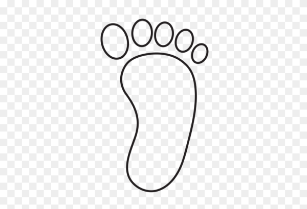 Трафарет стопы