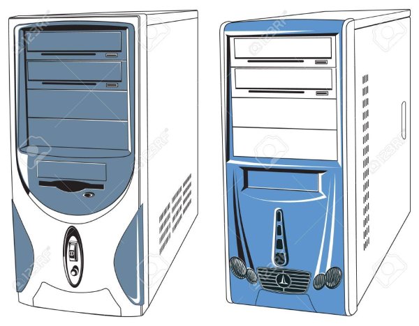 Системный блок вектор