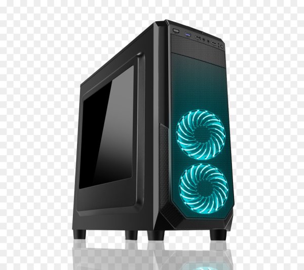 Системный блок спере и сзади