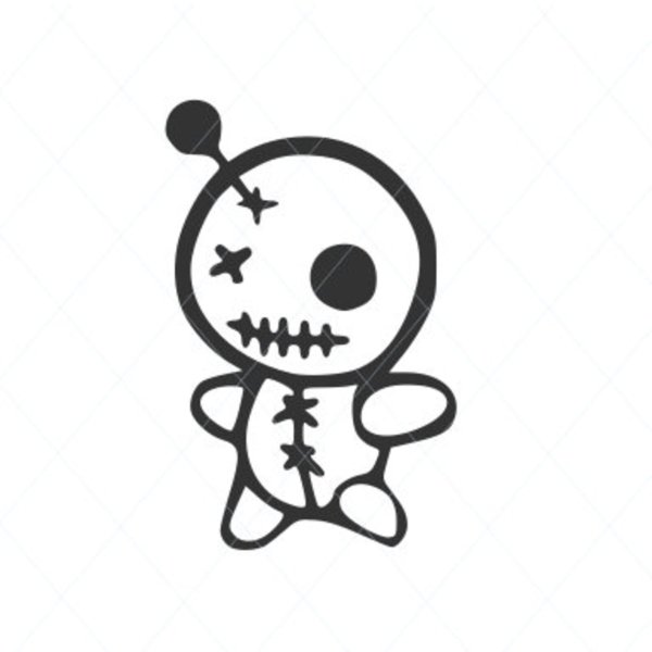 Кукла вуду нарисовать