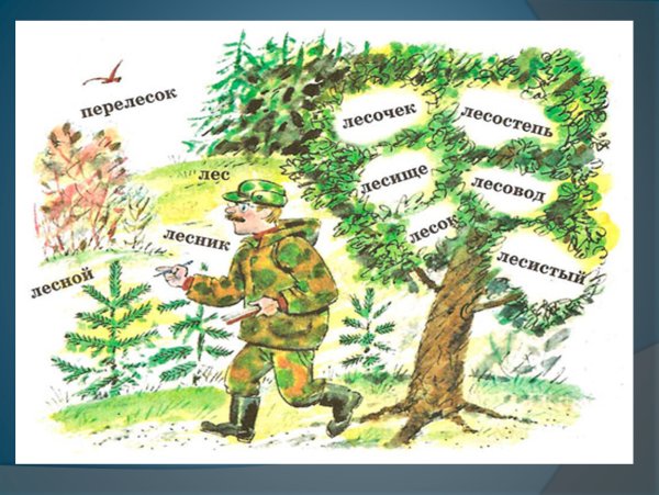 Проект семья слов по русскому языку 3 класс