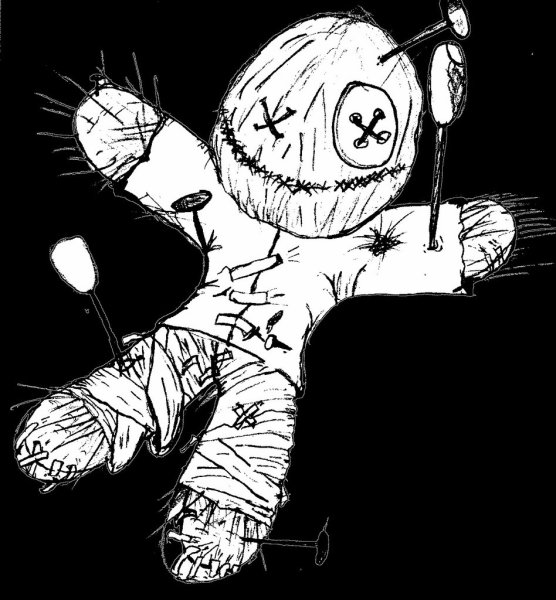 Кукла вуду нарисовать