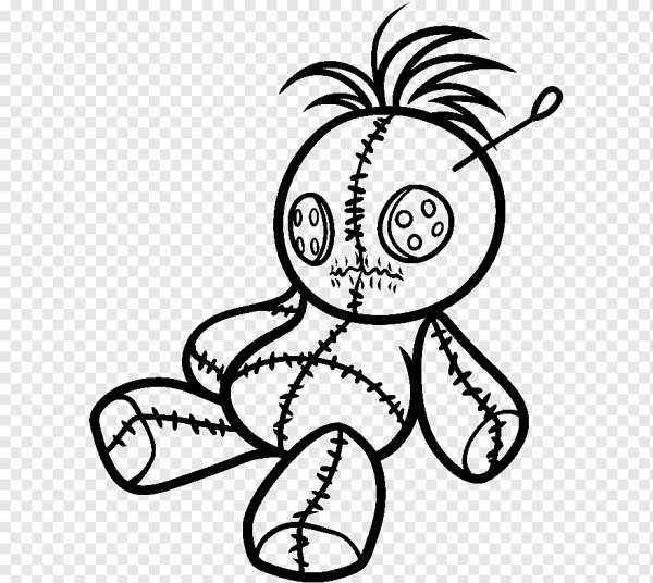 Кукла вуду нарисовать