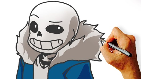 Рисунки андертейл Санс