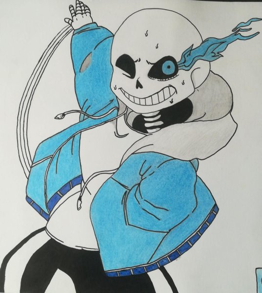 Раскраска Undertale Sans