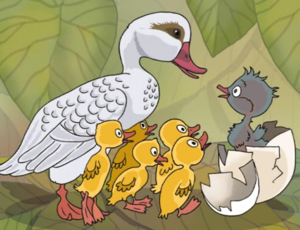 Андерсен Гадкий утенок рисунок