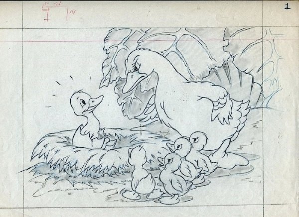 Раскраски к сказке Гадкий утенок Андерсена